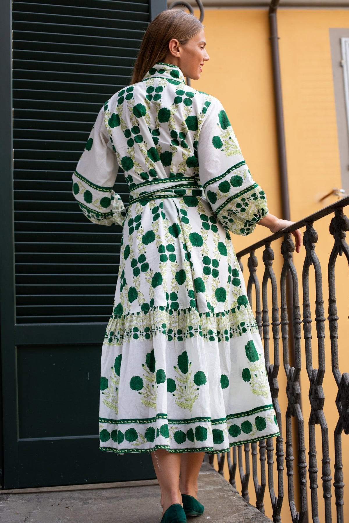 SUE SARTOR Flounce | Emerald Green SUE SARTOR Marigold