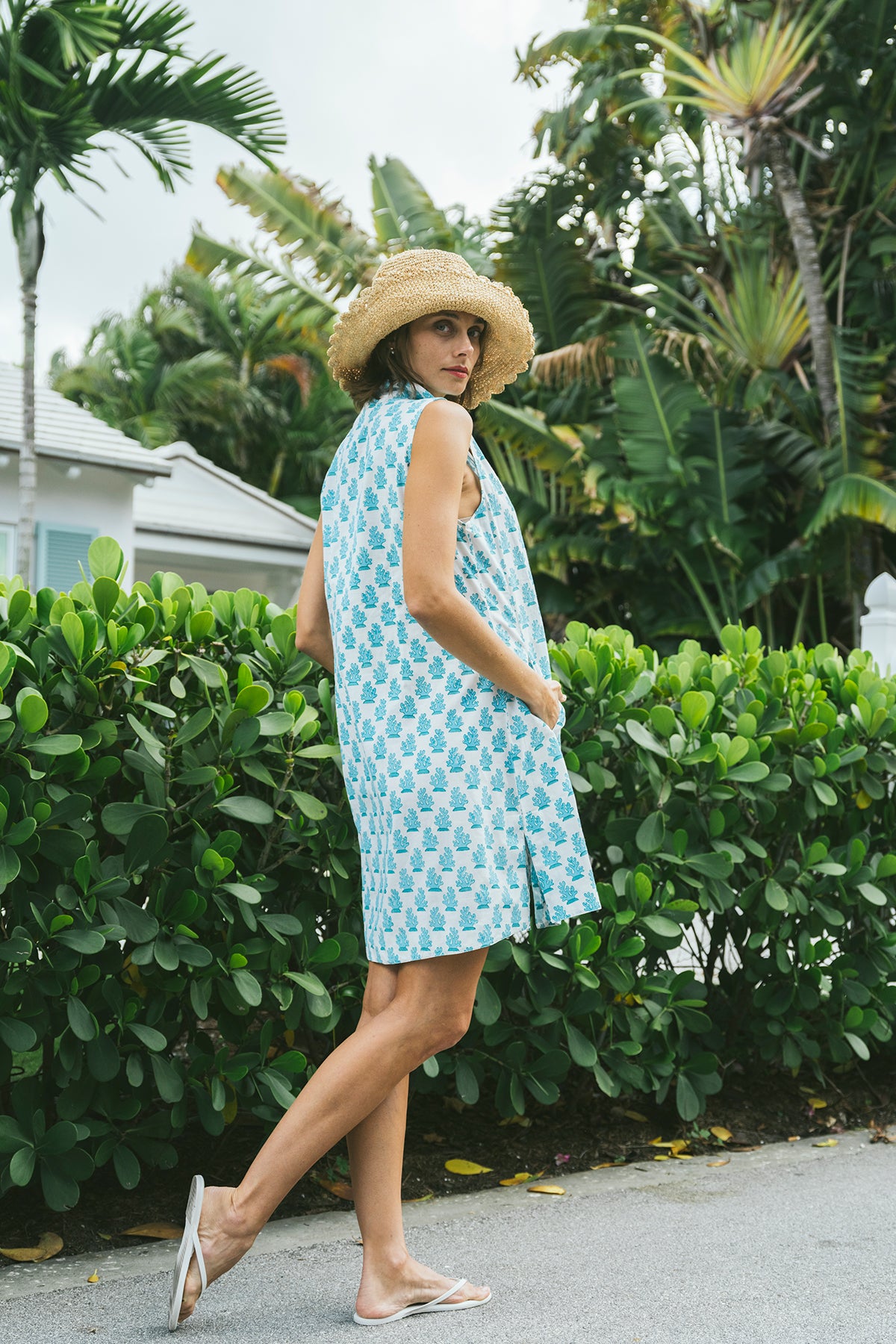 Sleeveless Marrakech Mini | Azure Blue Coral