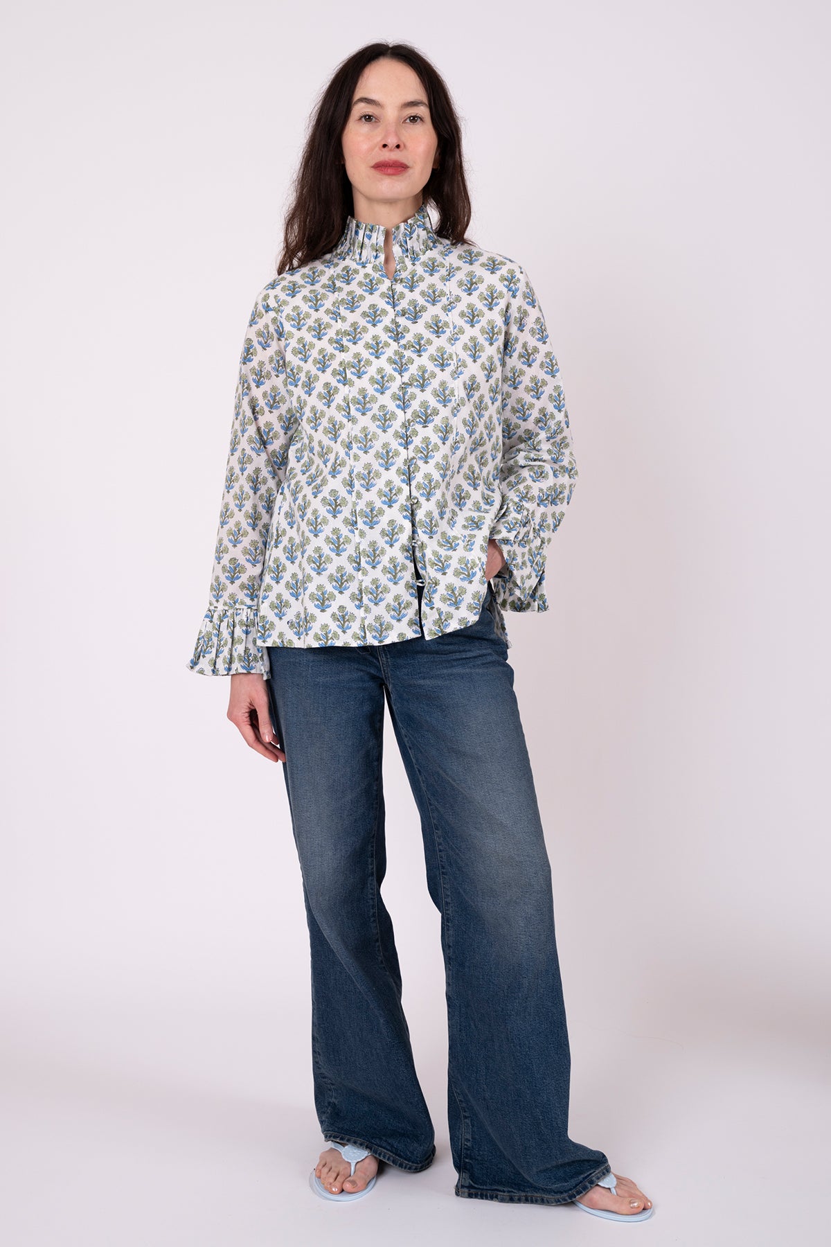 Montalcino Tunic | Bleu/Thyme Vintage Poppy