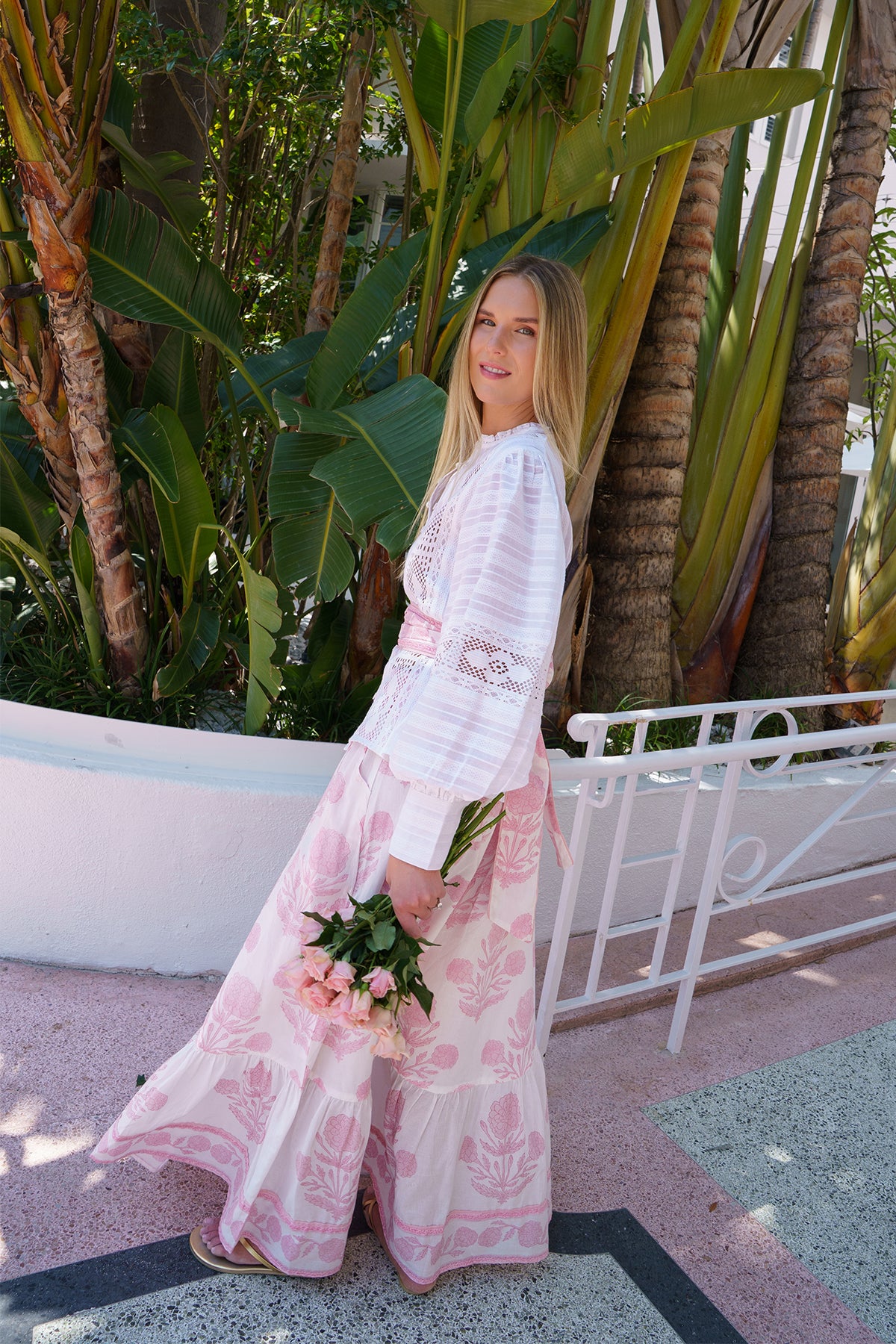 SUE SARTOR Flounce Skirt | Blush SUE SARTOR Marigold