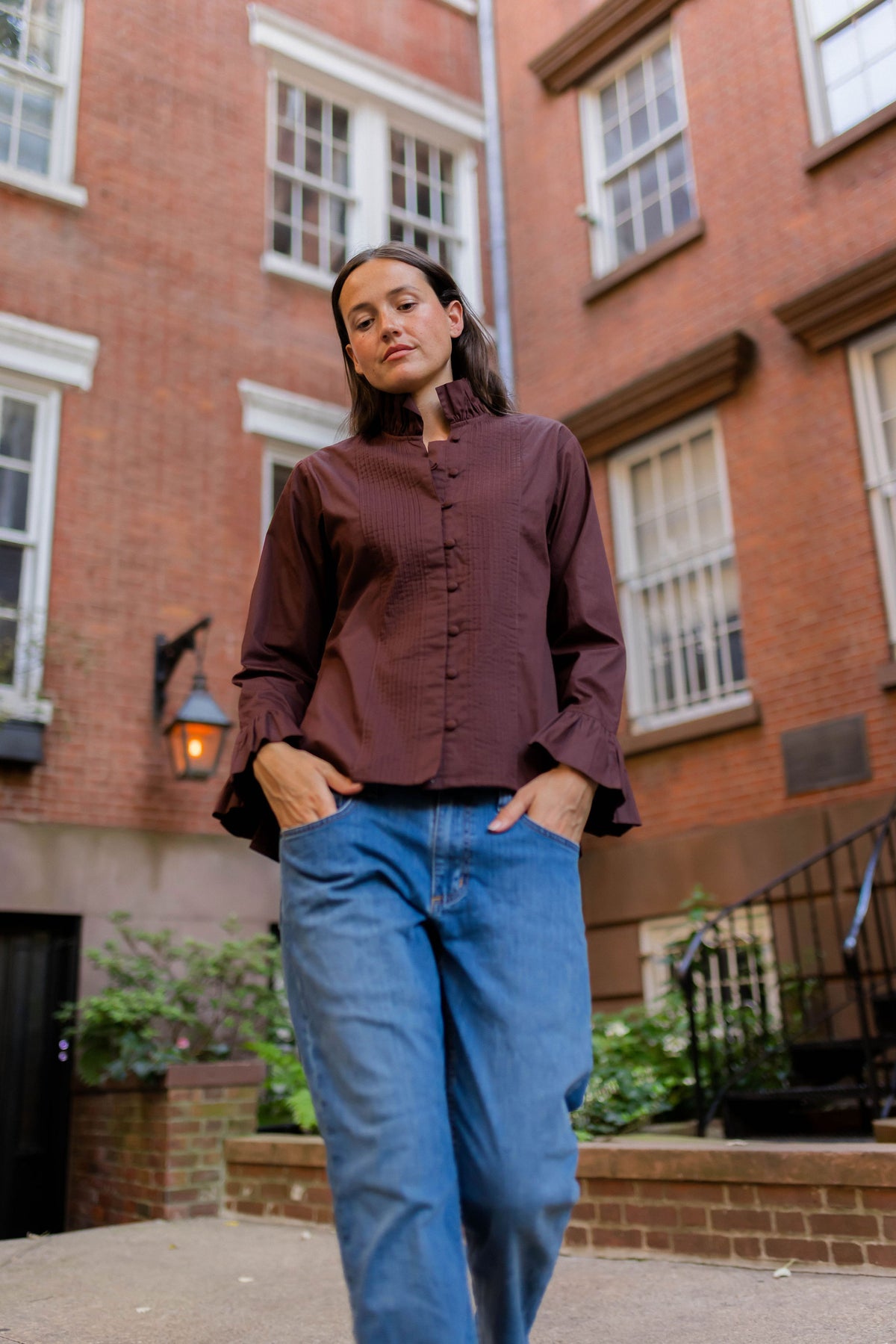 Montalcino Tunic | Chocolate Brown Cotton