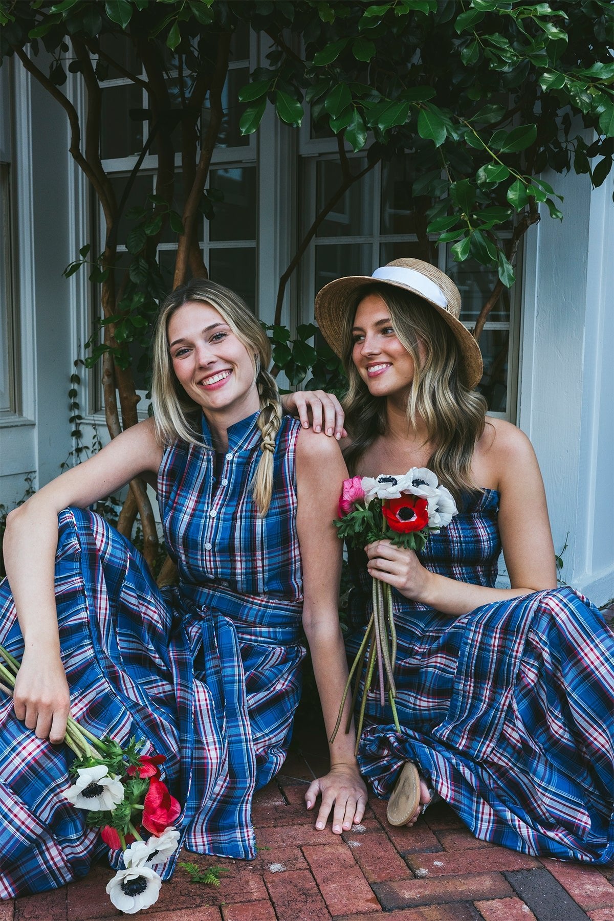 Sleeveless SUE SARTOR Flounce | Liberty Plaid
