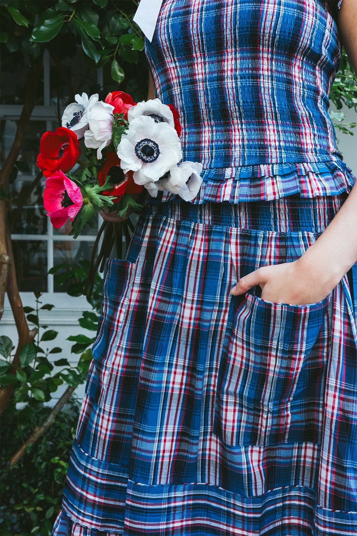 Strapless Bandeau Top | Liberty Plaid
