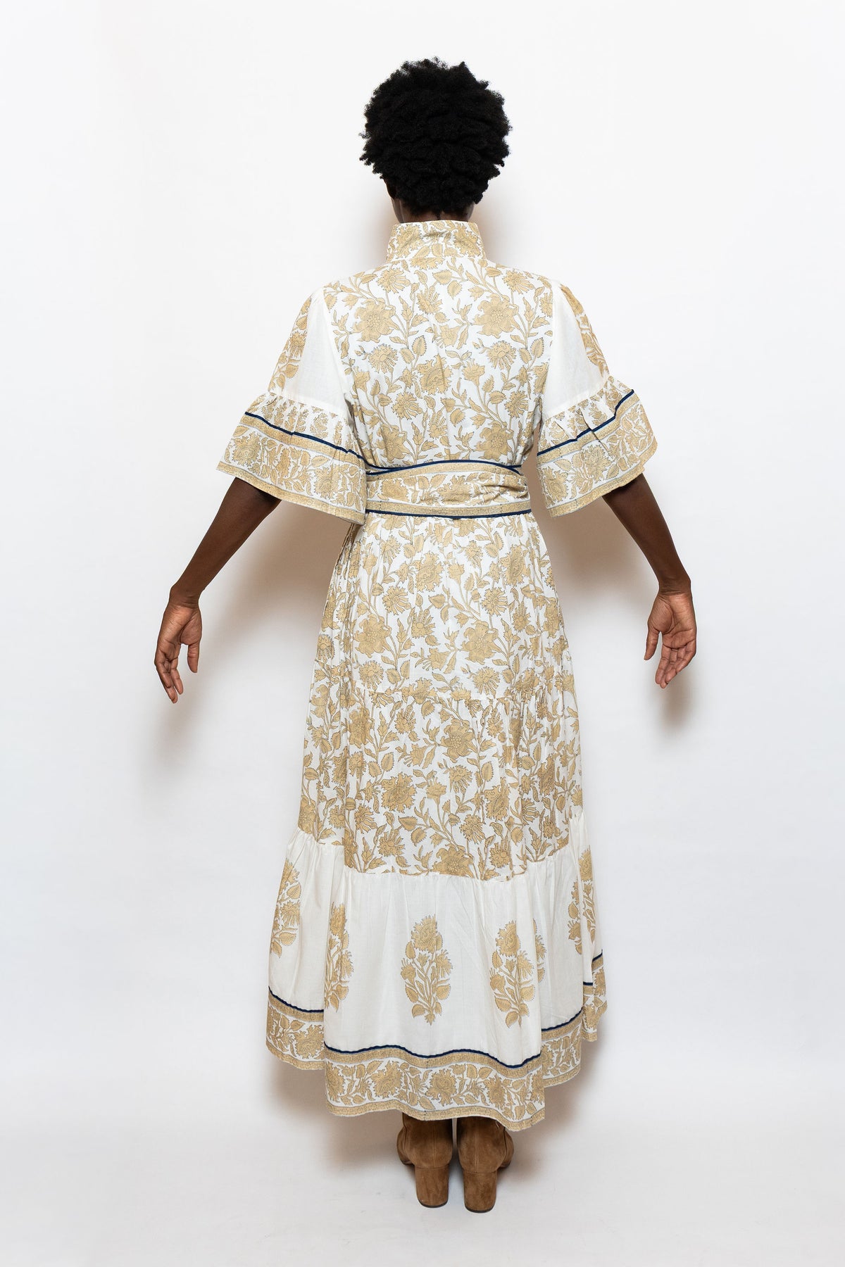 Hamilton Kaftan | Chino/Navy Vintage Lily