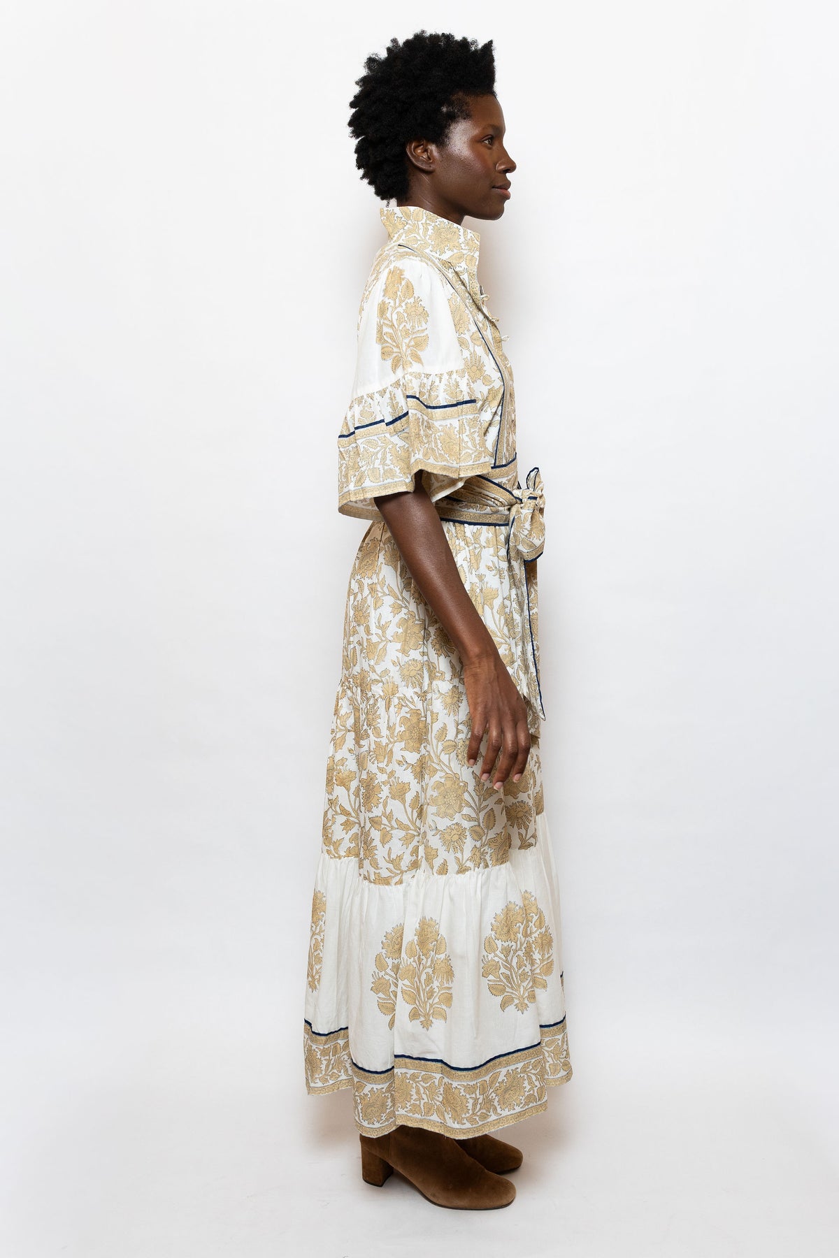 Hamilton Kaftan | Chino/Navy Vintage Lily