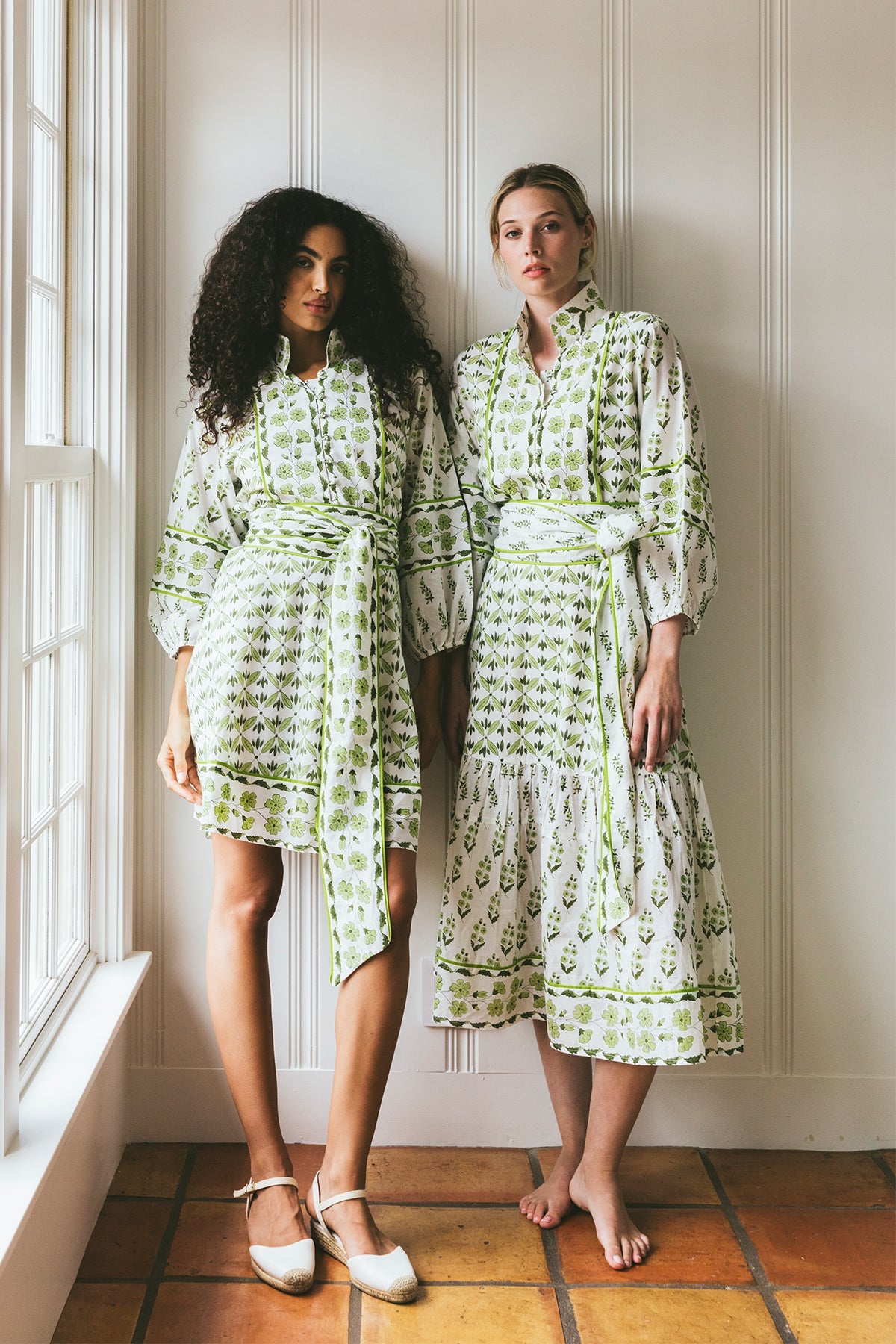 SUE SARTOR Flounce | Chartreuse/Sage Provence