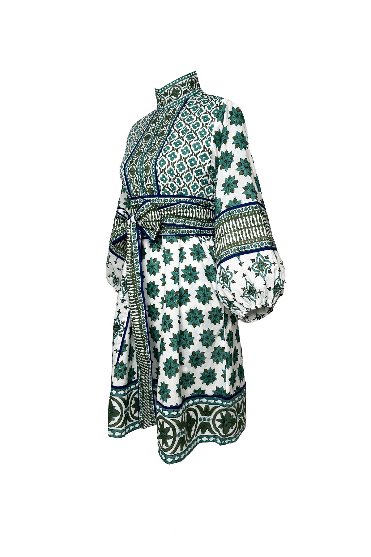 SUE SARTOR Flounce Shorty | Verdigris Fiore
