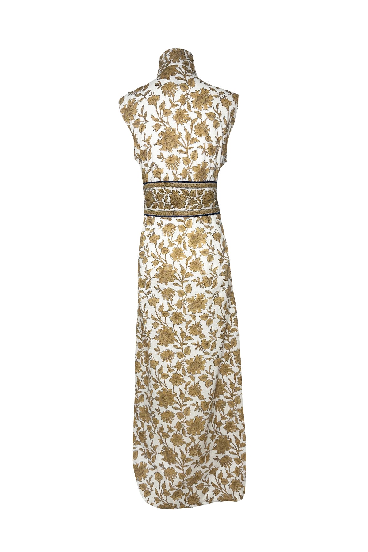Sleeveless Marrakech Kaftan | Chino/Navy Vintage Lily