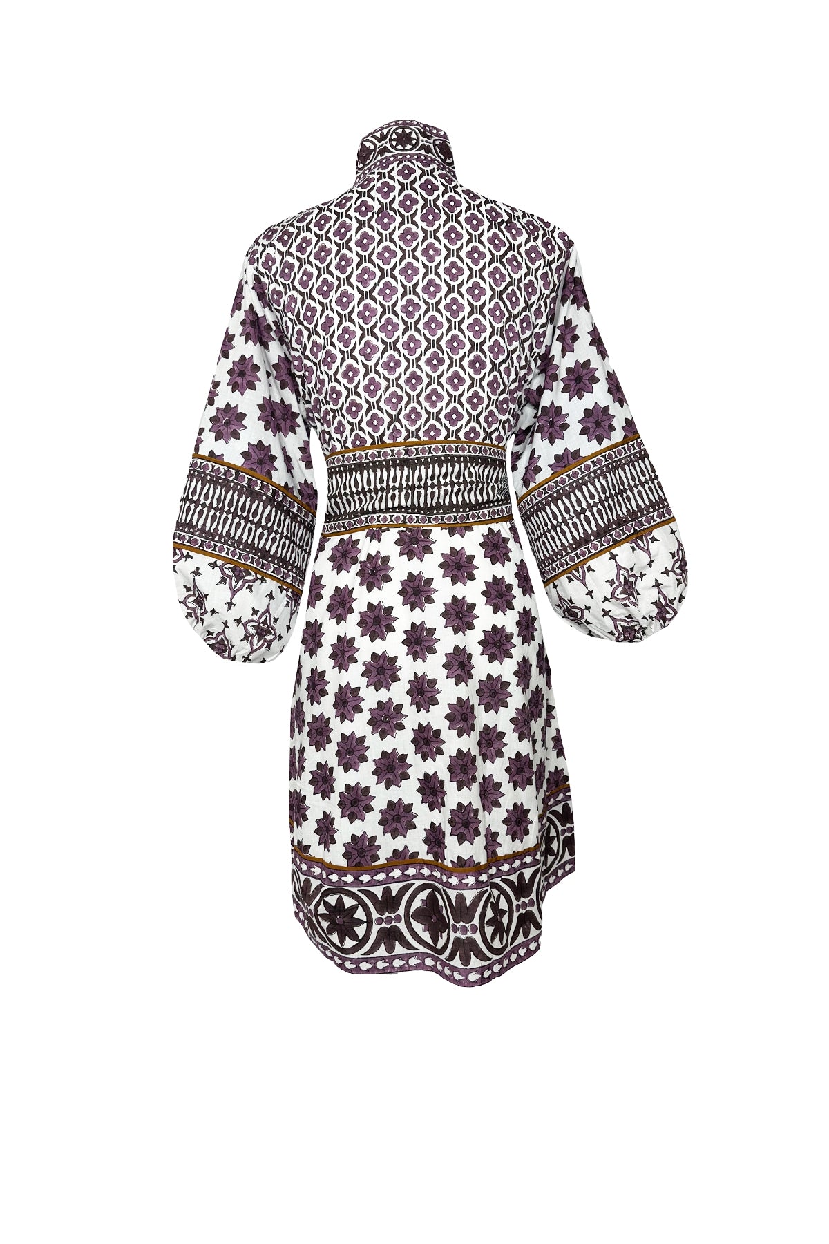 SUE SARTOR Flounce Shorty | Plum/Espresso Fiore