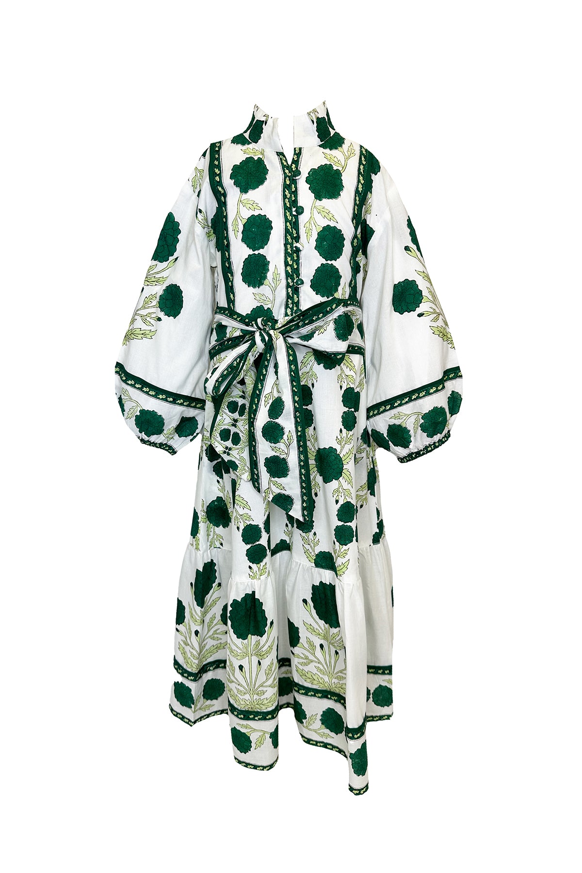 Little Girl’s SUE SARTOR Flounce | Emerald Green SUE SARTOR Marigold