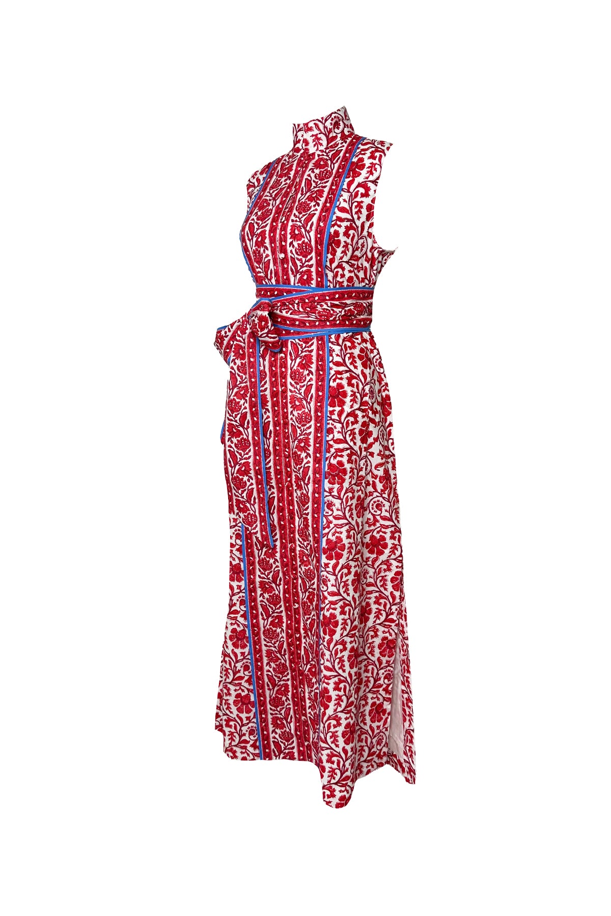 Sleeveless Marrakech Kaftan | Cherry Victorian Frieze