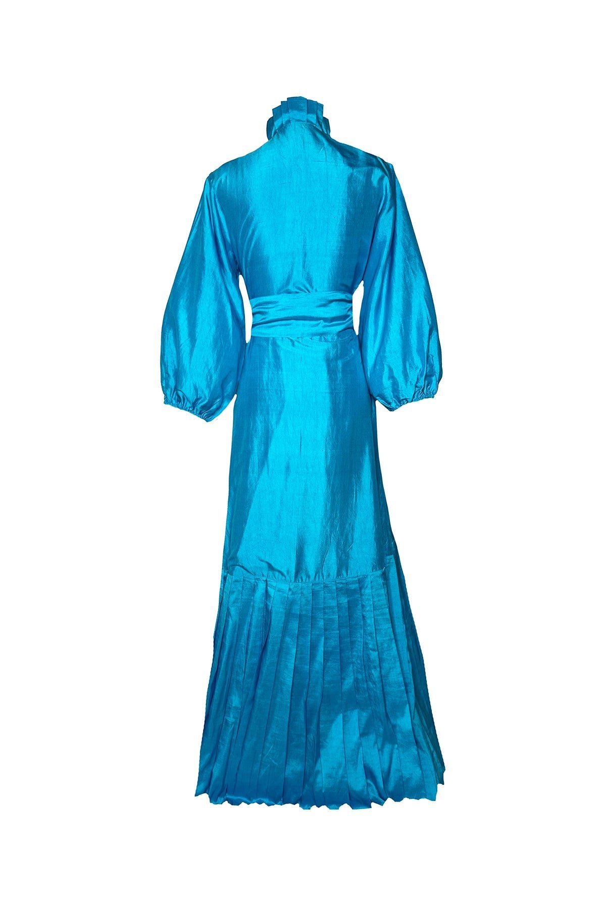 Sue Sartor Plissé Volant™️ Maxi | Taffetas de soie brute brume