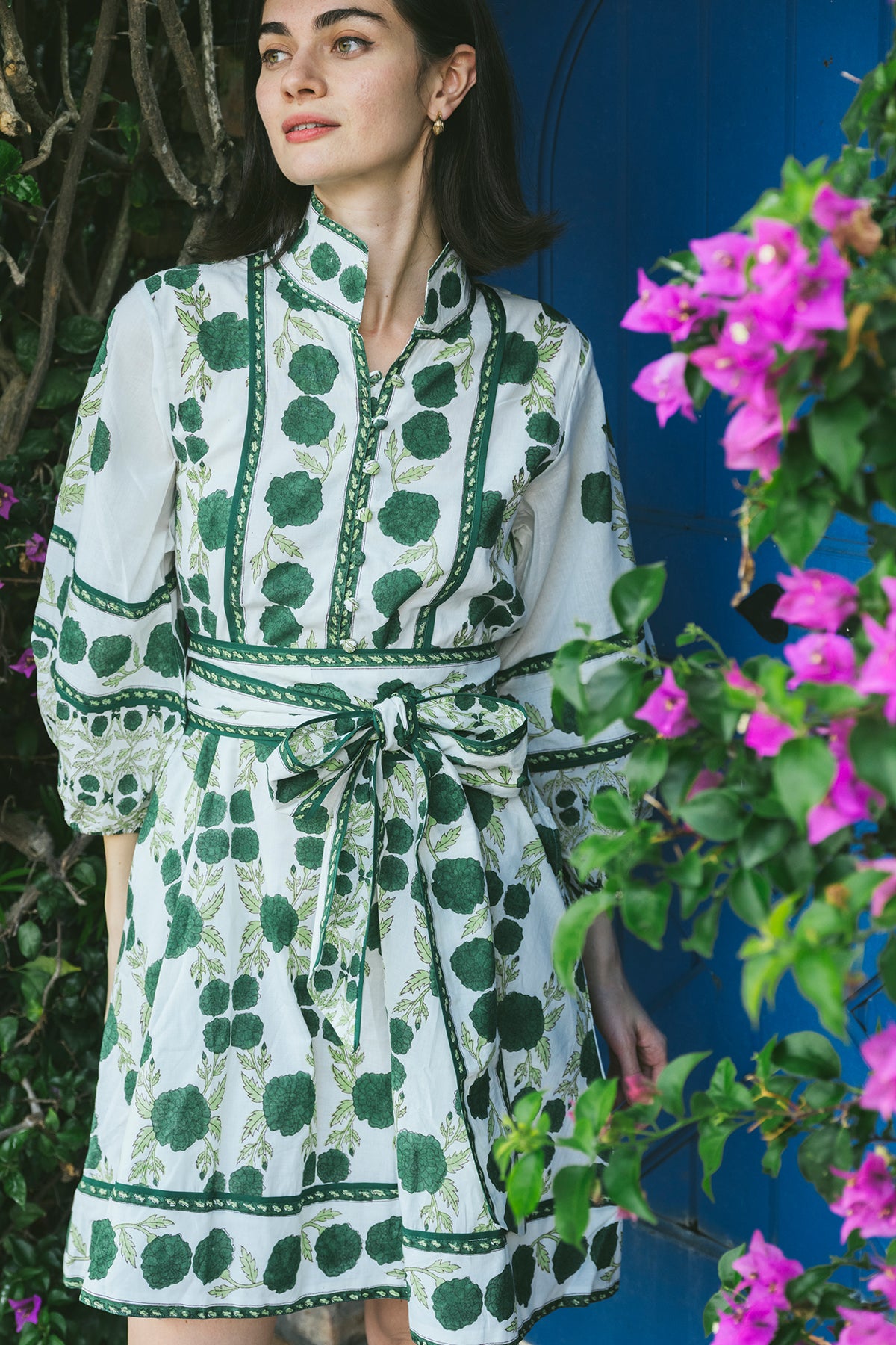 SUE SARTOR Flounce Shorty | Emerald Green SUE SARTOR Marigold