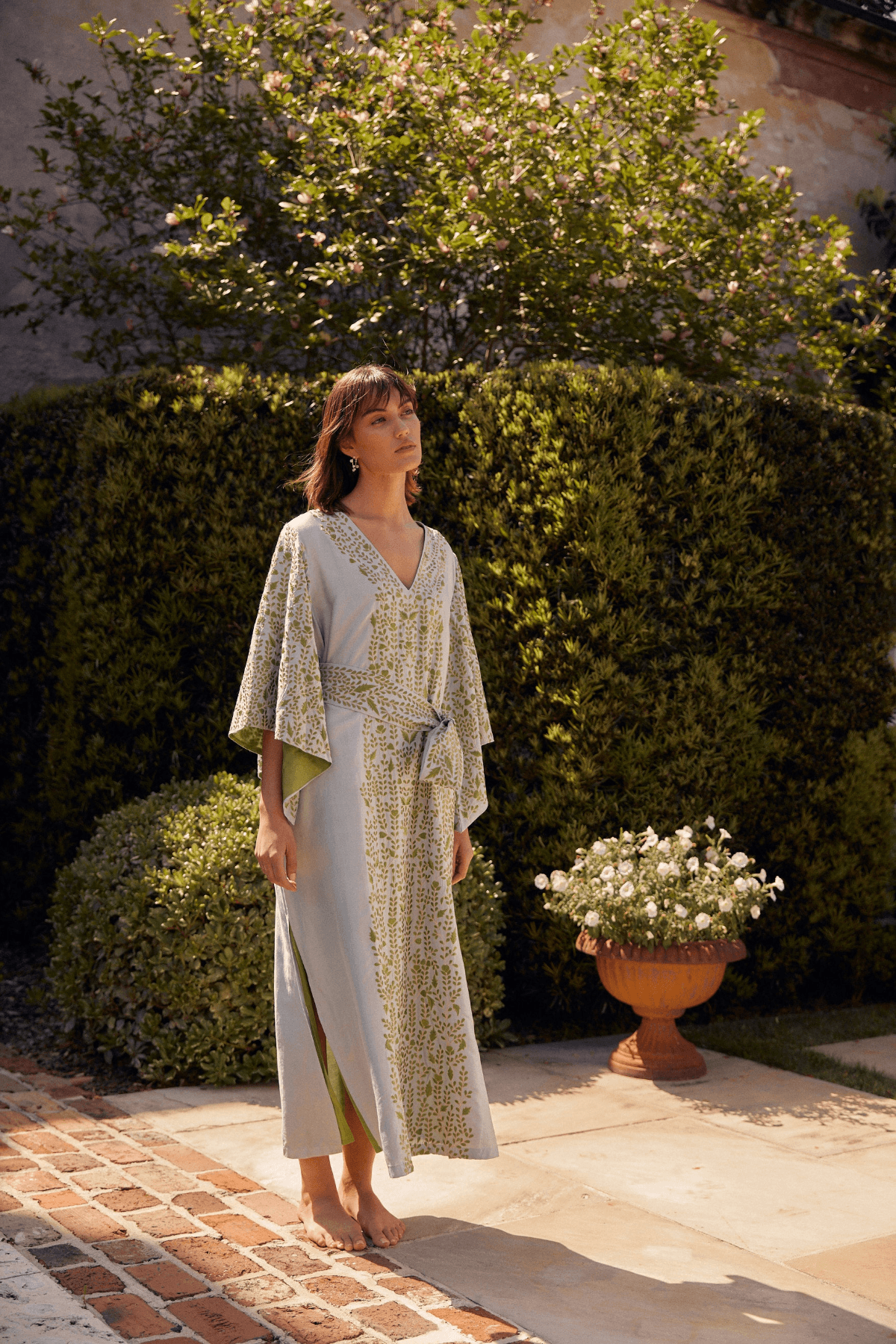 SS Kaftan | Robins Egg Blue/Chartreuse