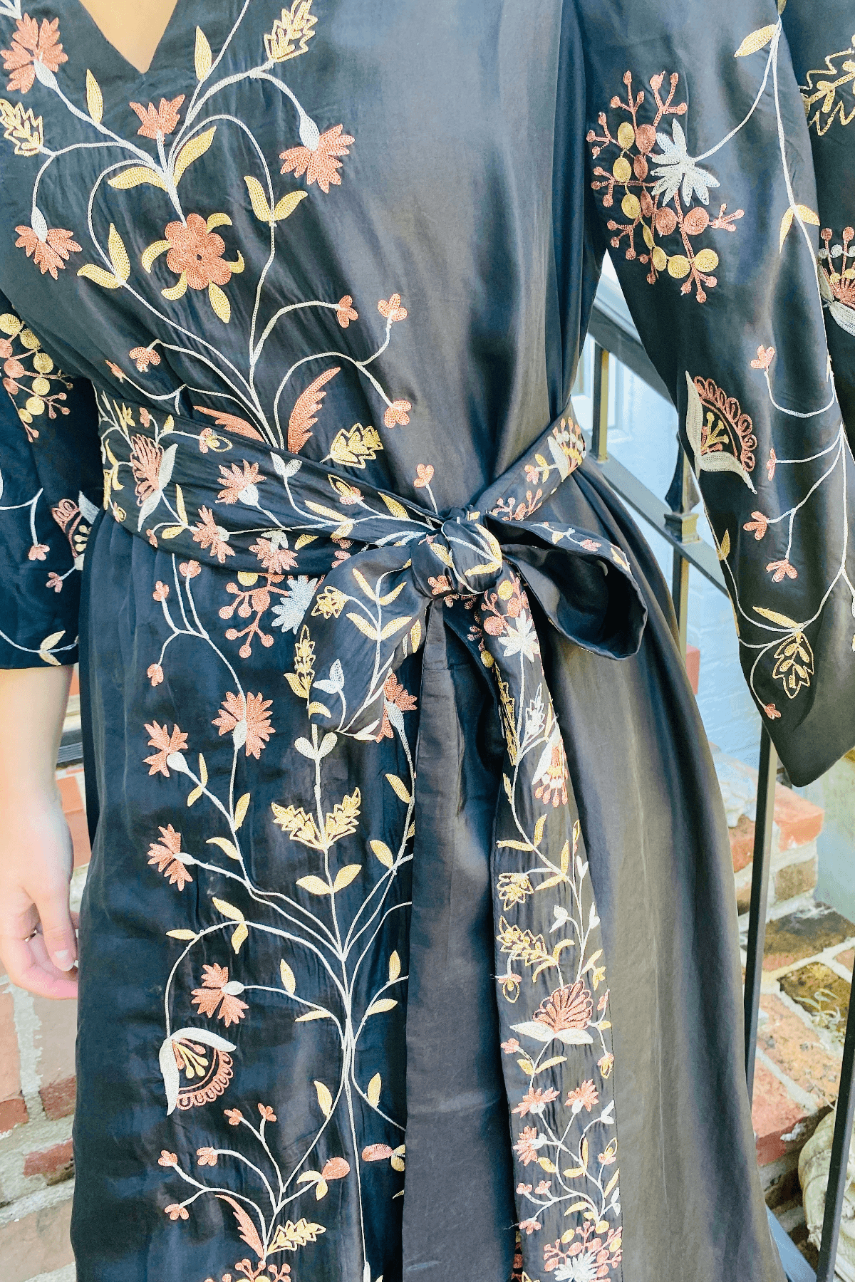 SS Kaftan | Black/Rose Gold/Antique Gold & Silver
