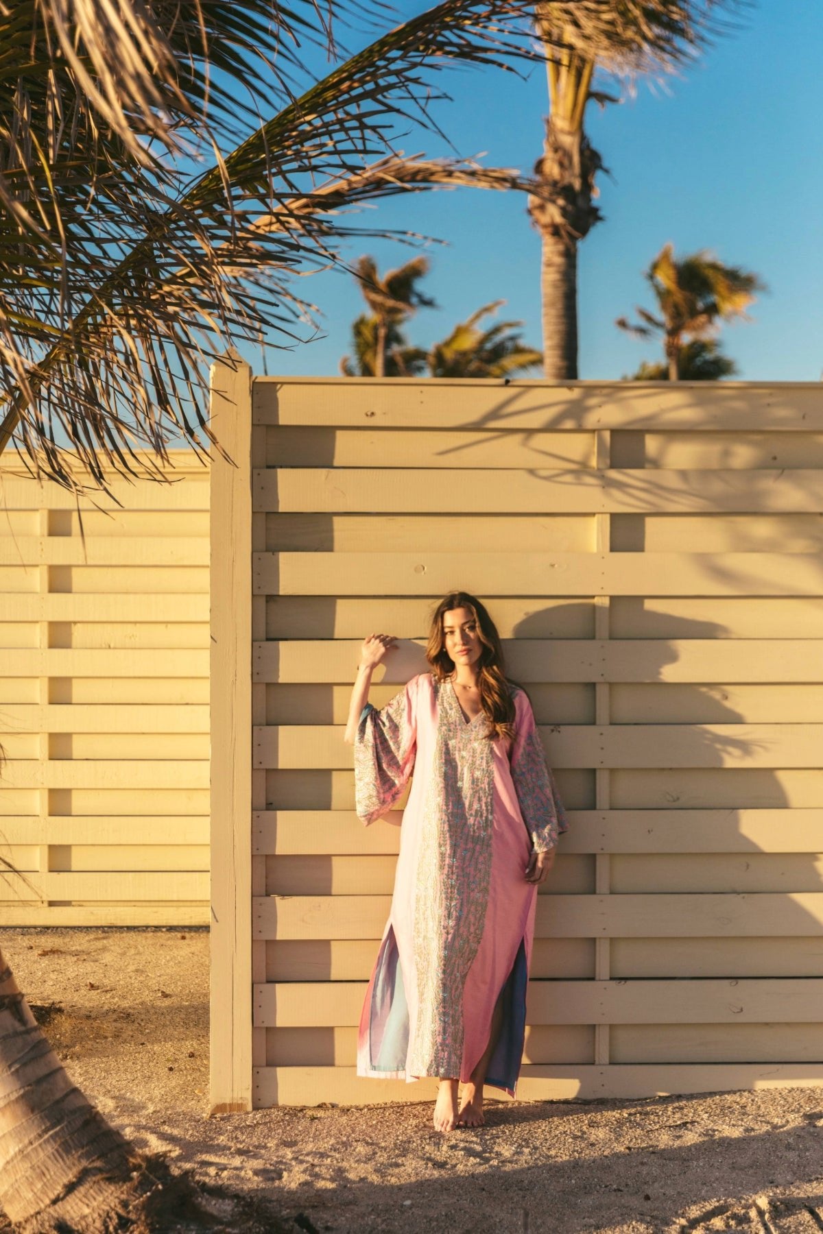 SS Kaftan | Begonia Pink / Robins Egg