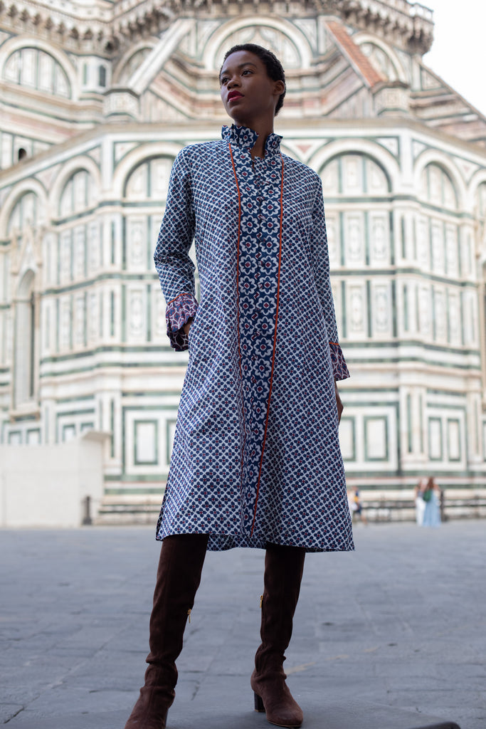 Montalcino Midi | Burgundy/Navy Piazza