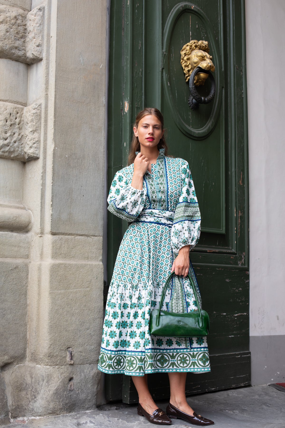 SUE SARTOR Flounce | Verdigris Fiore