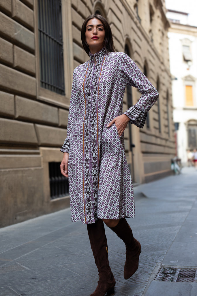 Montalcino Midi | Plum/Espresso Fiore