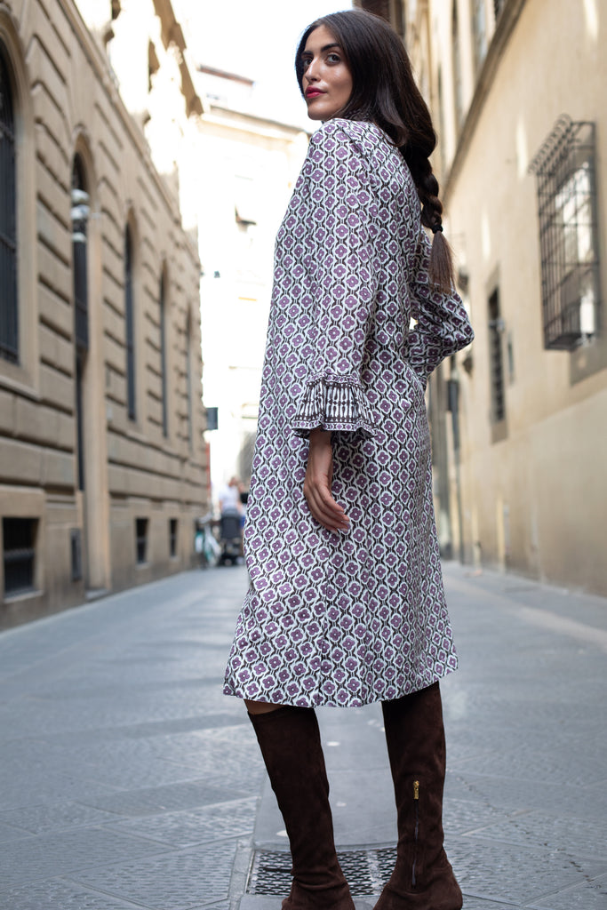 Montalcino Midi | Plum/Espresso Fiore