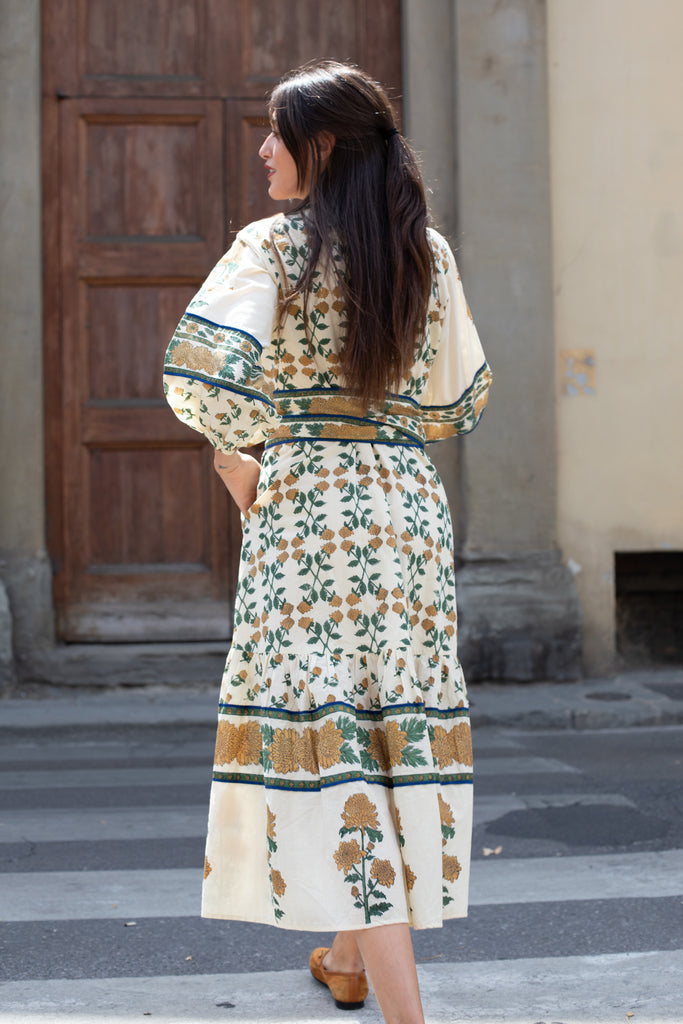 SUE SARTOR Flounce | Honey/Olive Mum