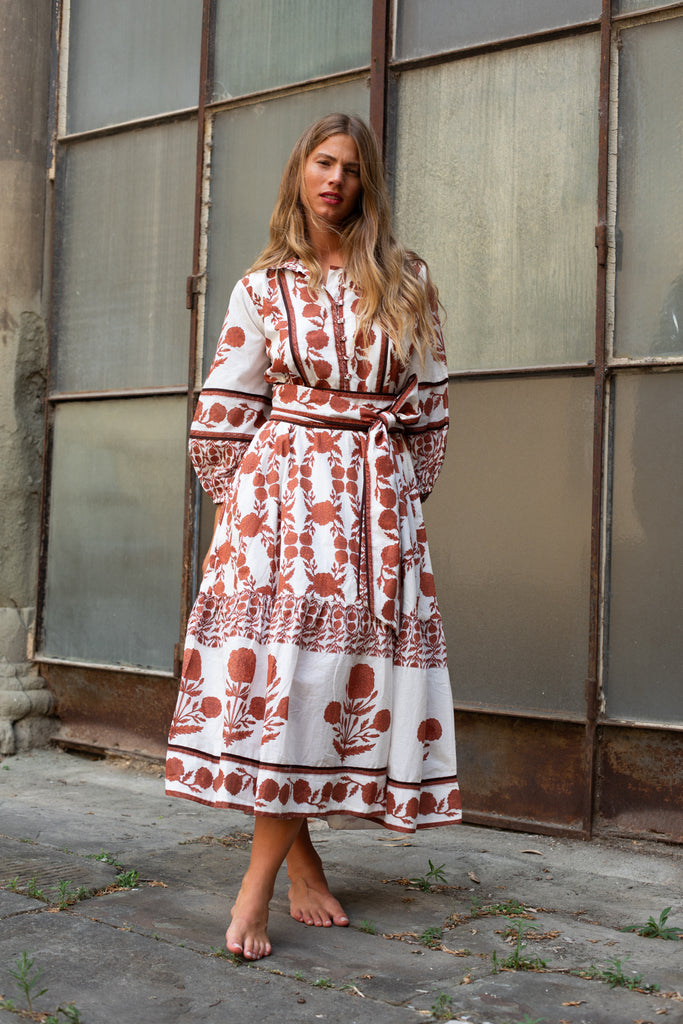 SUE SARTOR Flounce | Terracotta SUE SARTOR Marigold