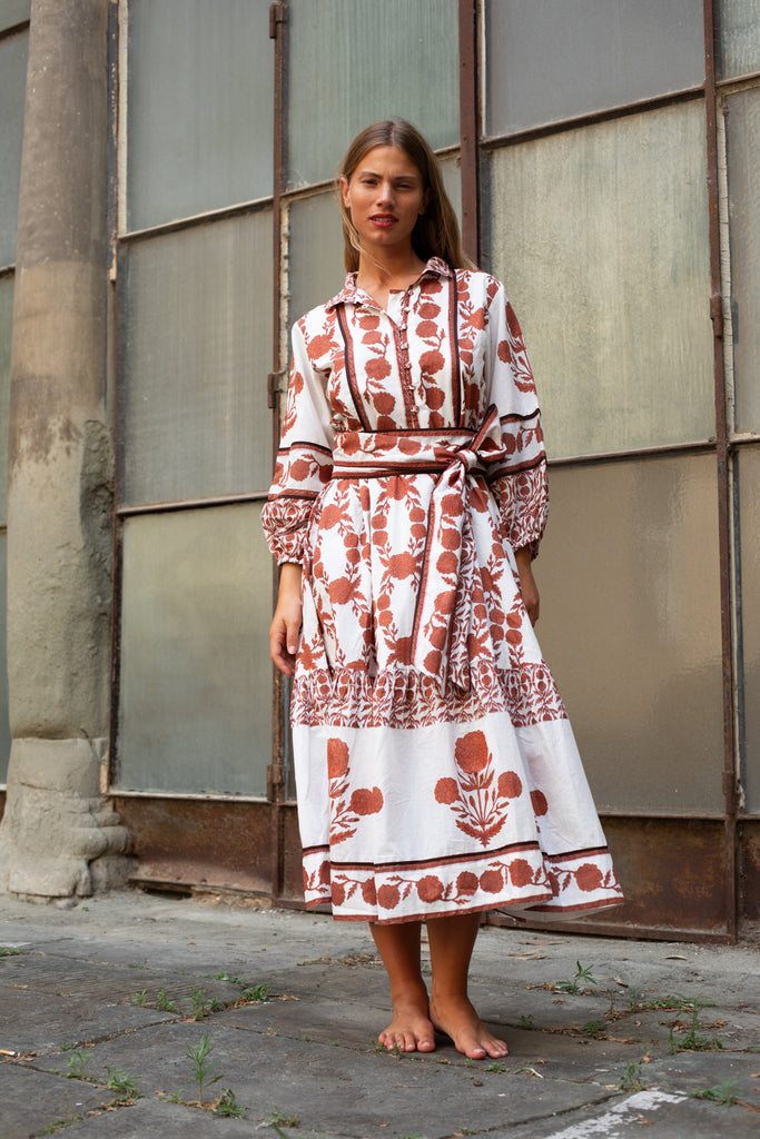 SUE SARTOR Flounce | Terracotta SUE SARTOR Marigold