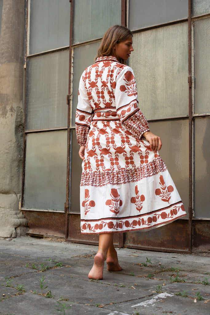 SUE SARTOR Flounce | Terracotta SUE SARTOR Marigold