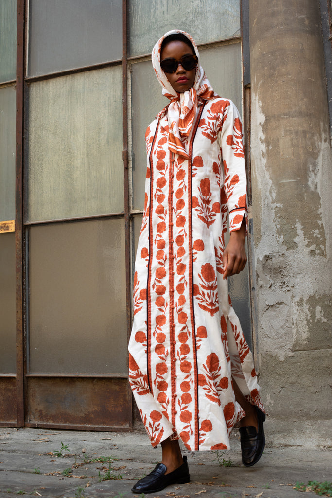 Marrakech Kaftan | Terracotta SUE SARTOR Marigold