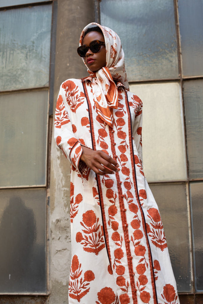Marrakech Kaftan | Terracotta SUE SARTOR Marigold