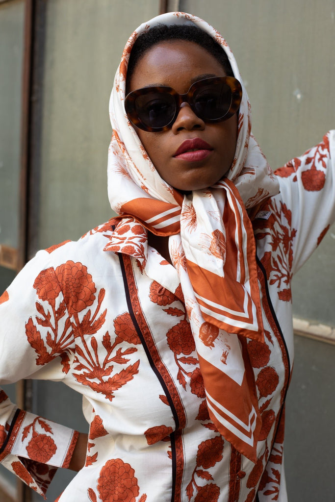 Marrakech Kaftan | Terracotta SUE SARTOR Marigold