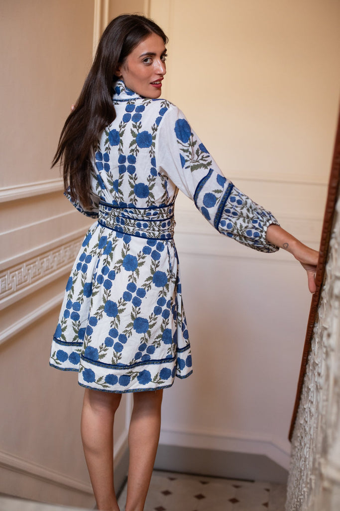 SUE SARTOR Flounce Shorty | French Blue SUE SARTOR Marigold