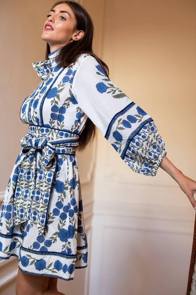 SUE SARTOR Flounce Shorty | French Blue SUE SARTOR Marigold