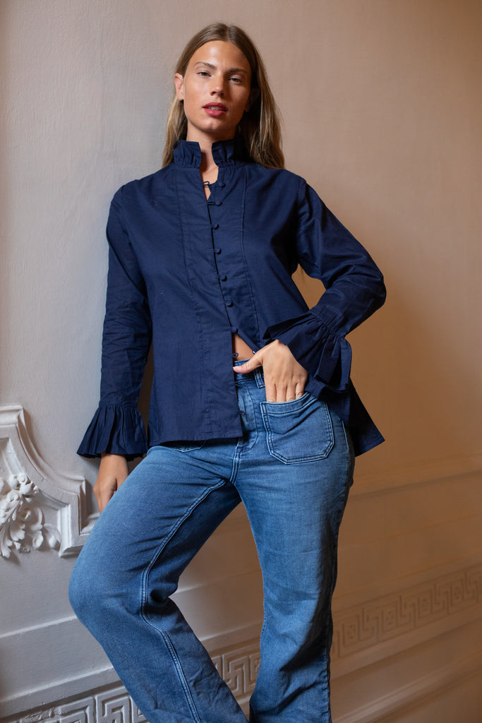Montalcino Tunic | Navy Cotton