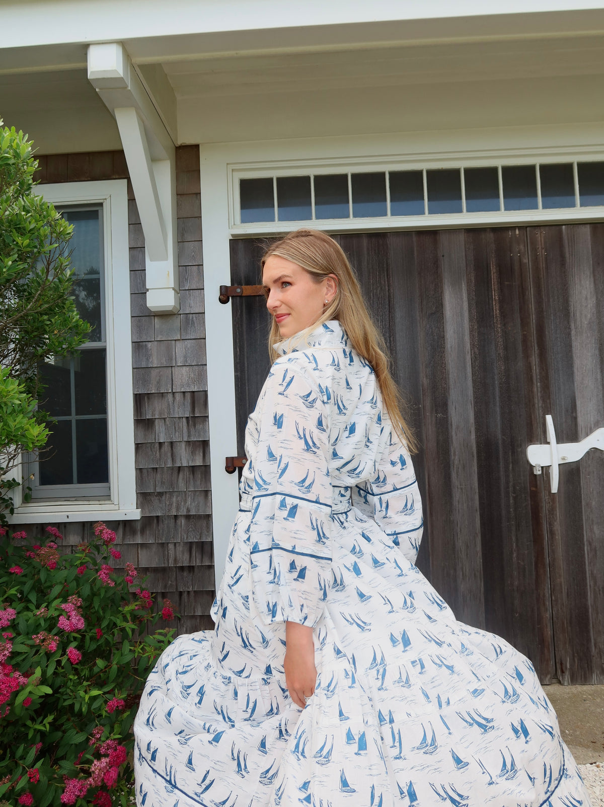 McBournie Richards Home x SUE SARTOR Flounce | Atlantic Blue Catboats