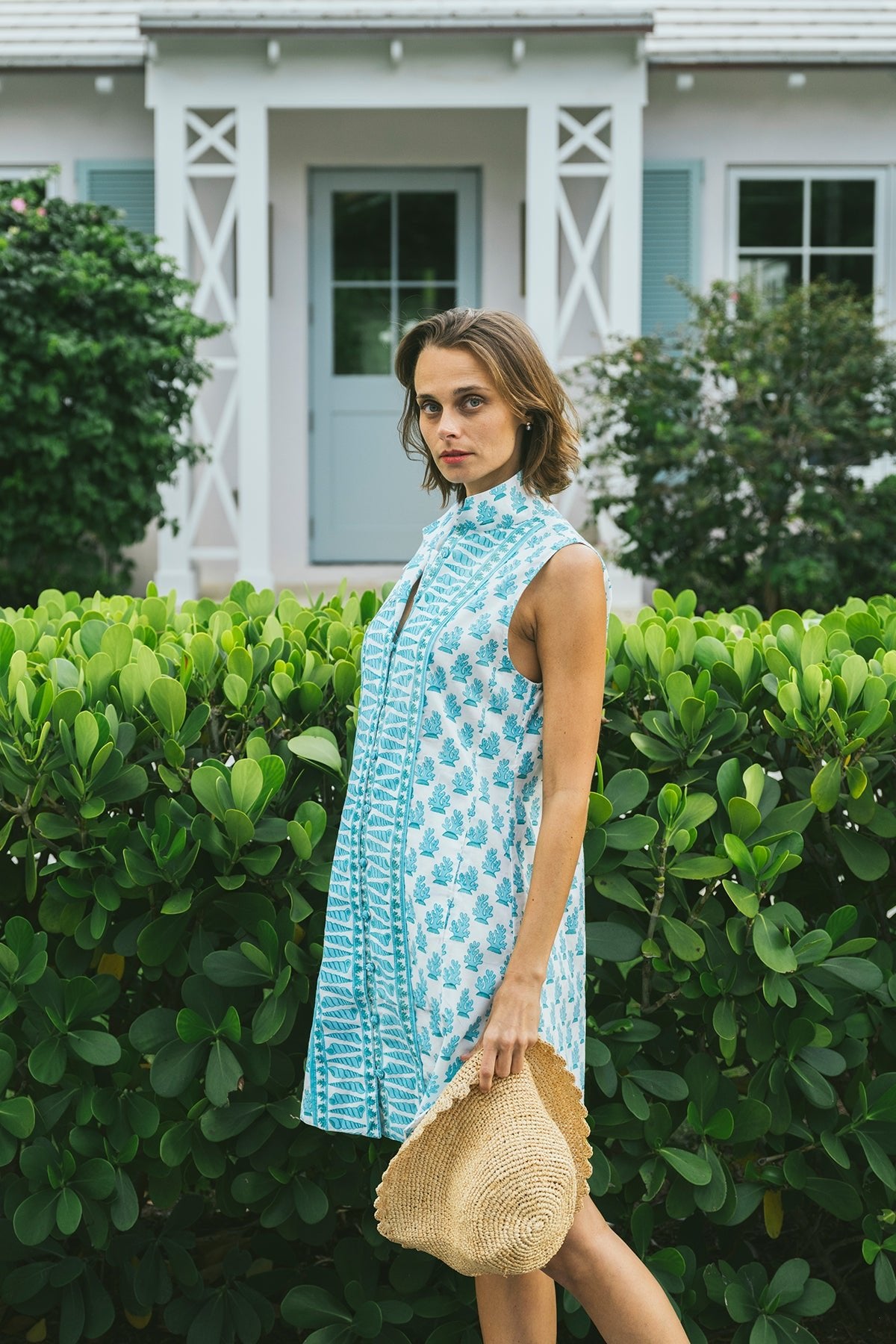 Sleeveless Marrakech Mini | Azure Blue Coral