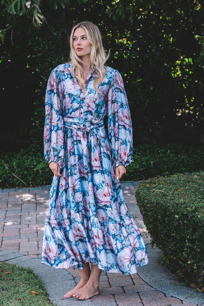 SUE SARTOR Flounce Maxi