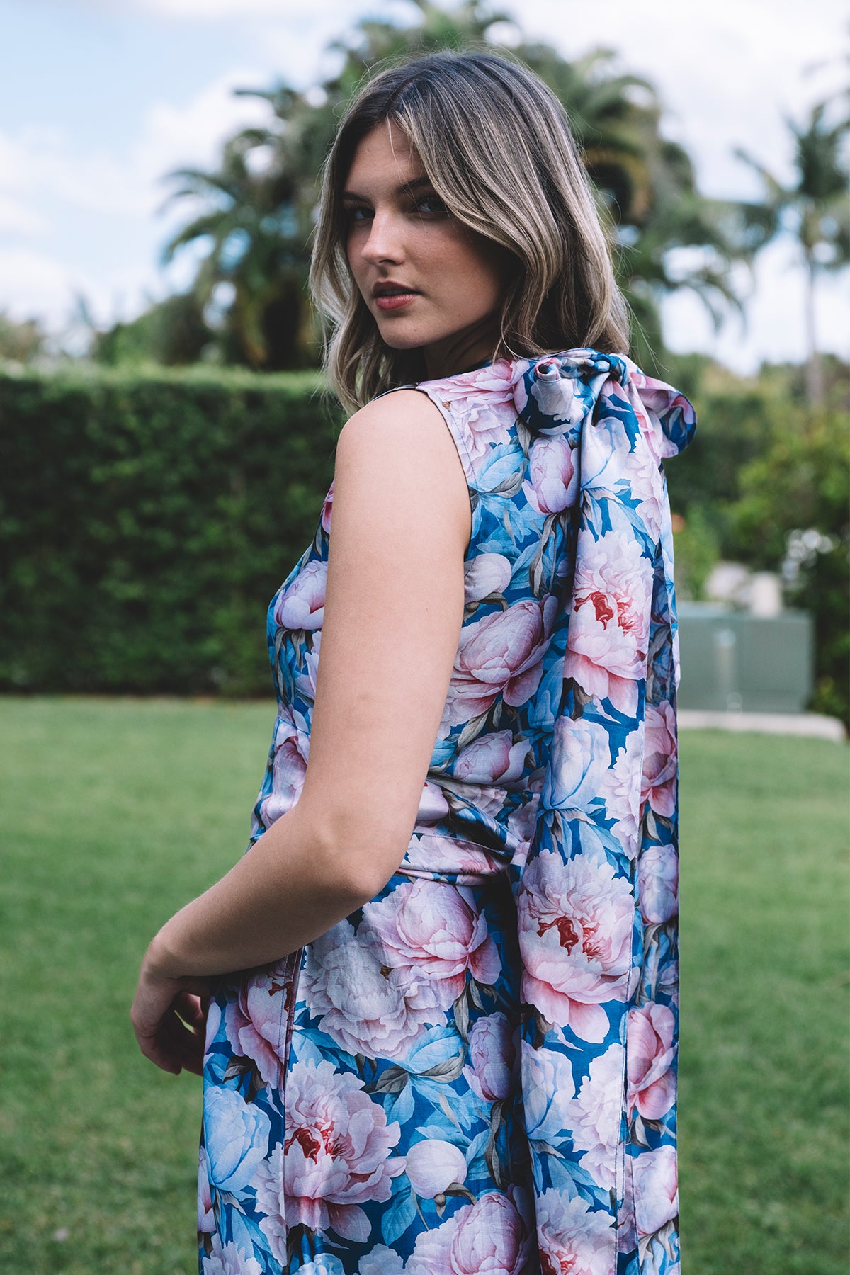 Tibi Dress | Delft Heirloom Rose Silk