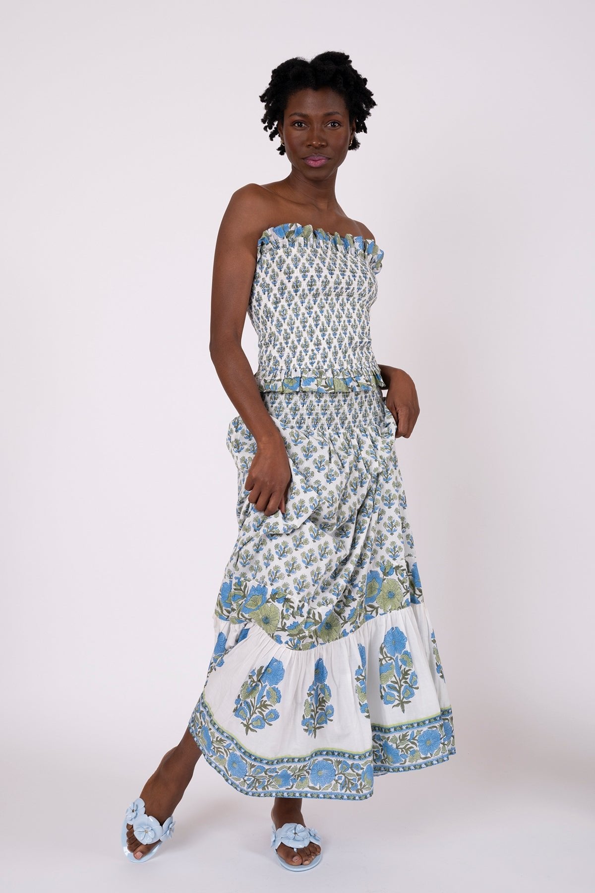 strapless open back dress J.Crew JCrew Seersucker One Shoulder Dress, Blue/White Women