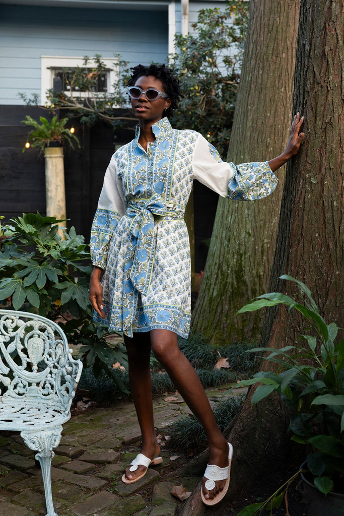 Flounce Dress - Short, Long Sleeve Edit | Timeless Craft  SUE SARTOR