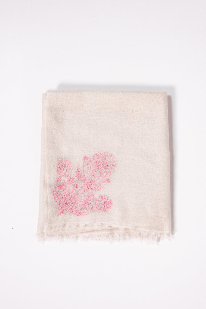 Cashmere Shawl | Marigold Embroidery