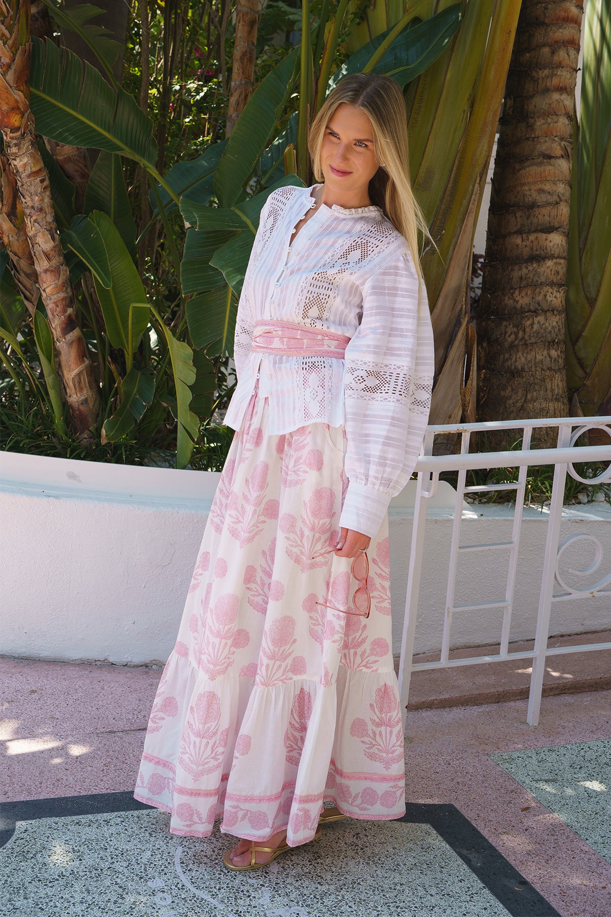 SUE SARTOR Flounce Skirt | Blush SUE SARTOR Marigold