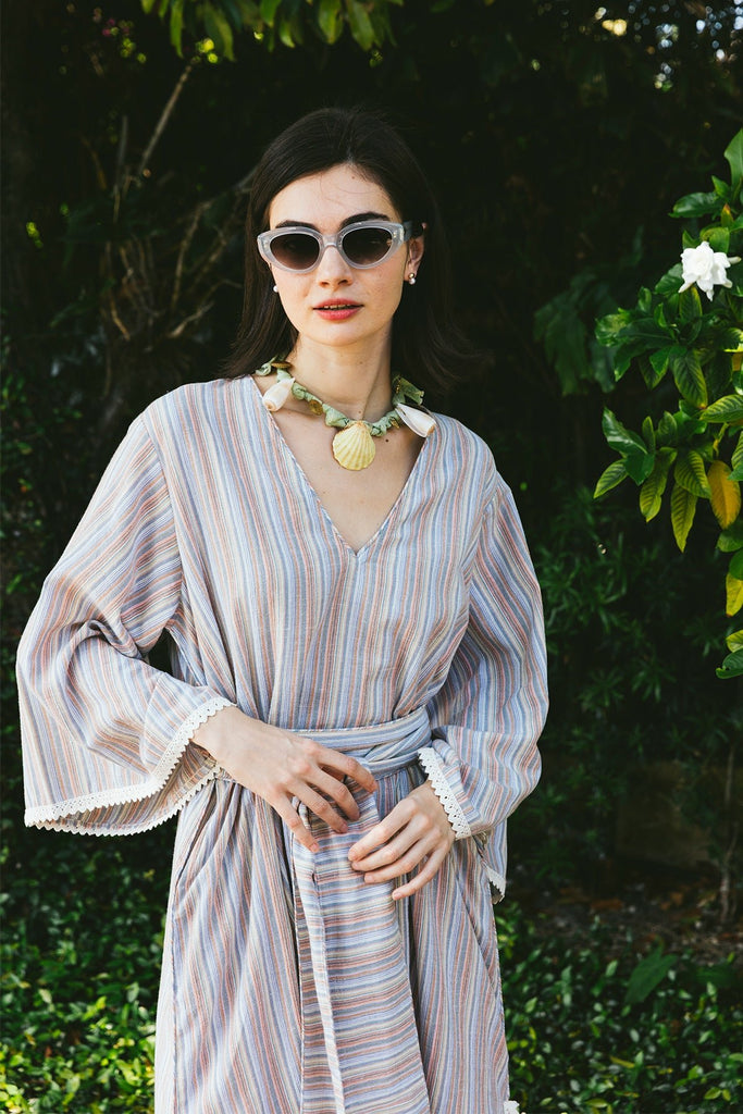 V-Neck Beach Kaftan Long – Kaftan – by SUE SARTOR