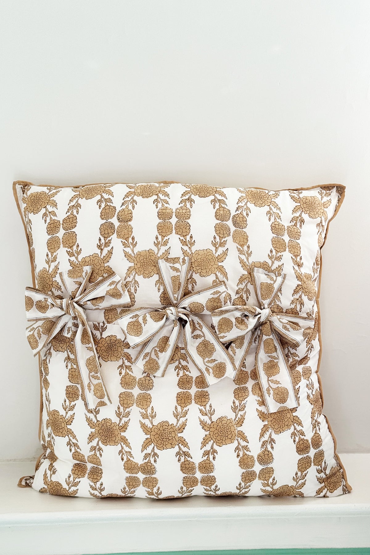 Tie Back Euro Sham | SUE SARTOR Marigold