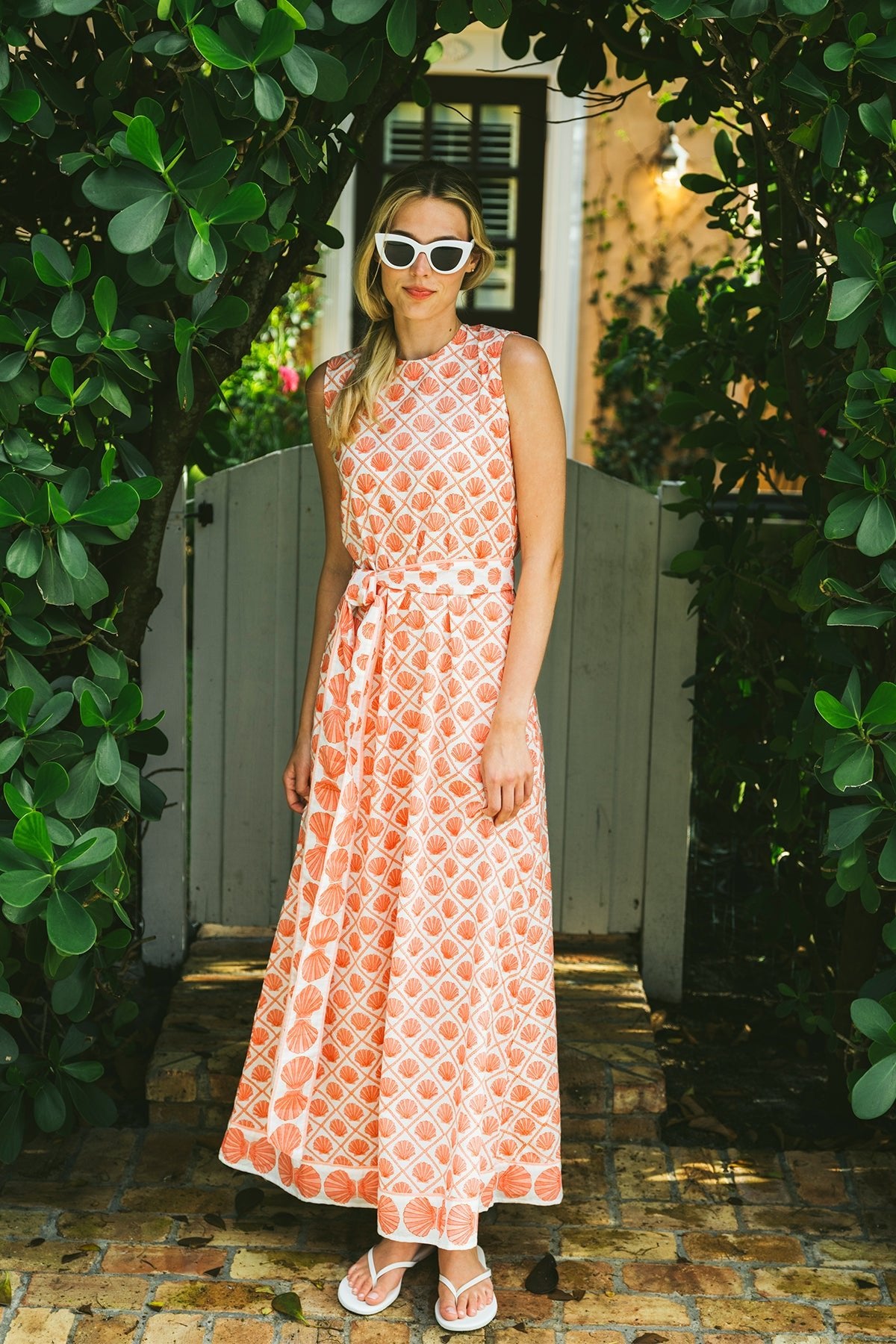 tibi orange dress Sporty Balloon Dress
