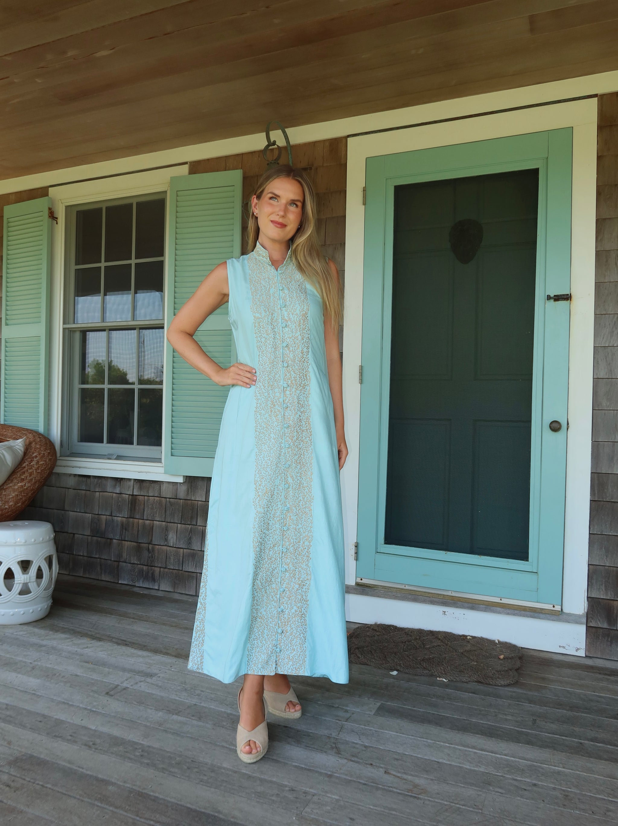 McBournie Richards Home x SUE SARTOR Sleeveless Marrakech Kaftan | Ant