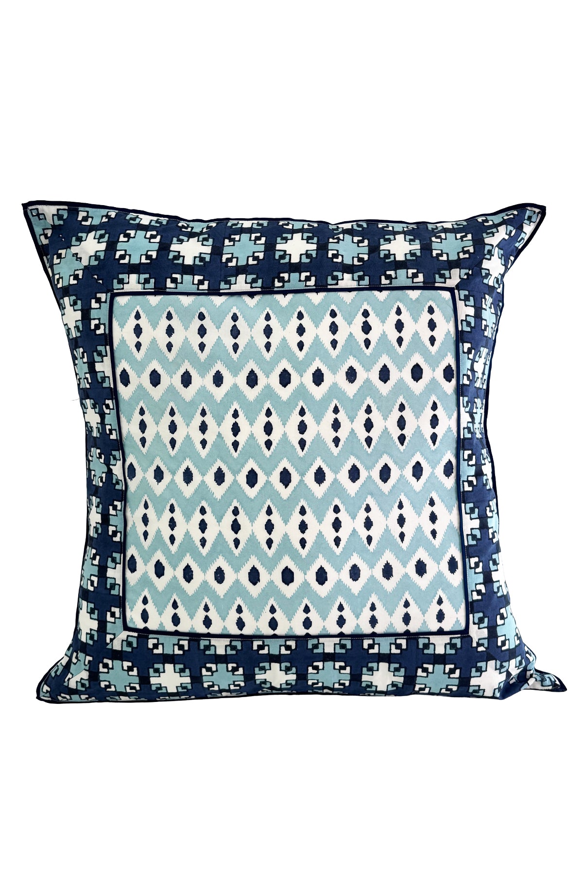 Tie Back Euro Sham | Ikat