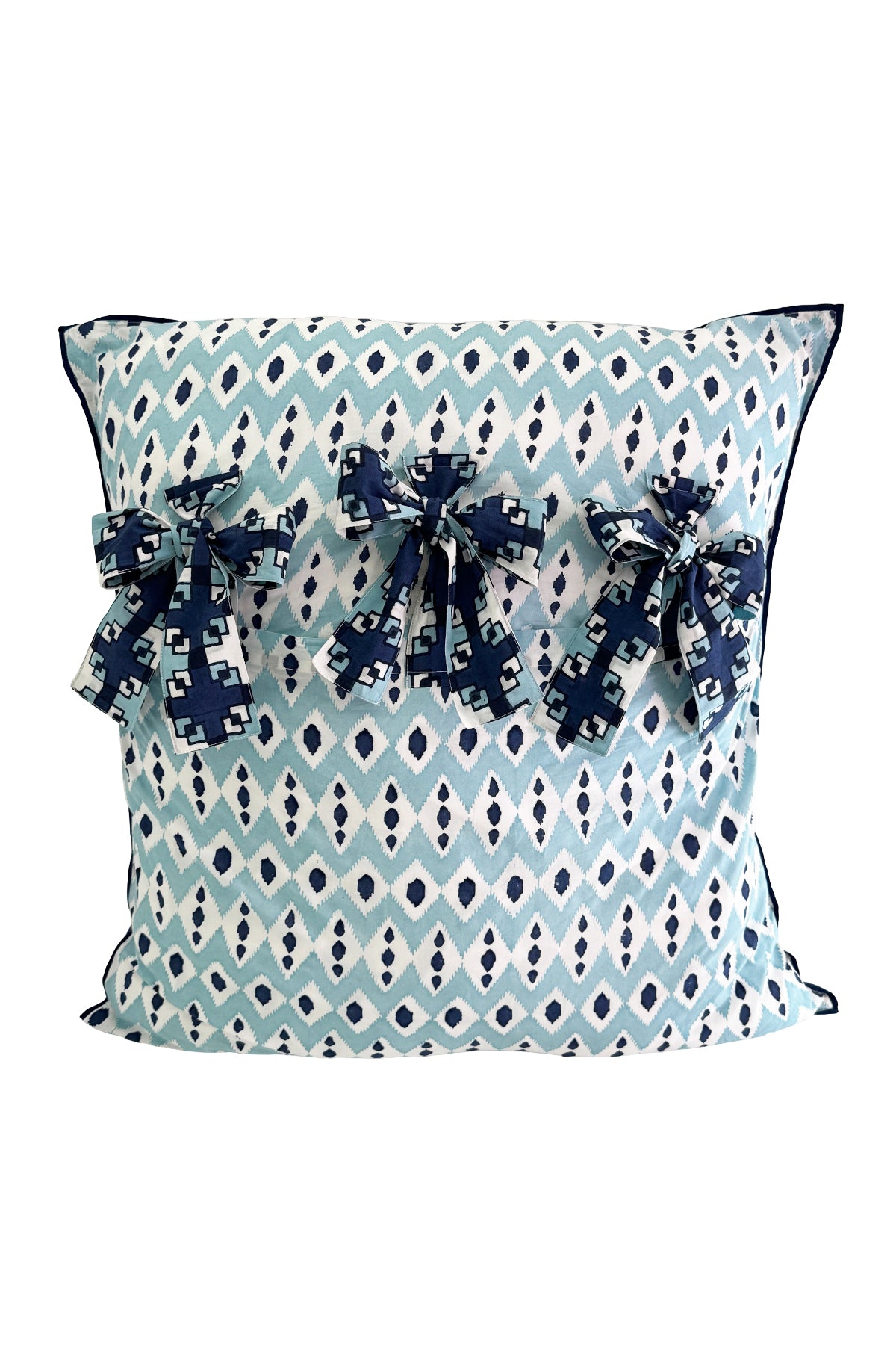 Tie Back Euro Sham | Ikat