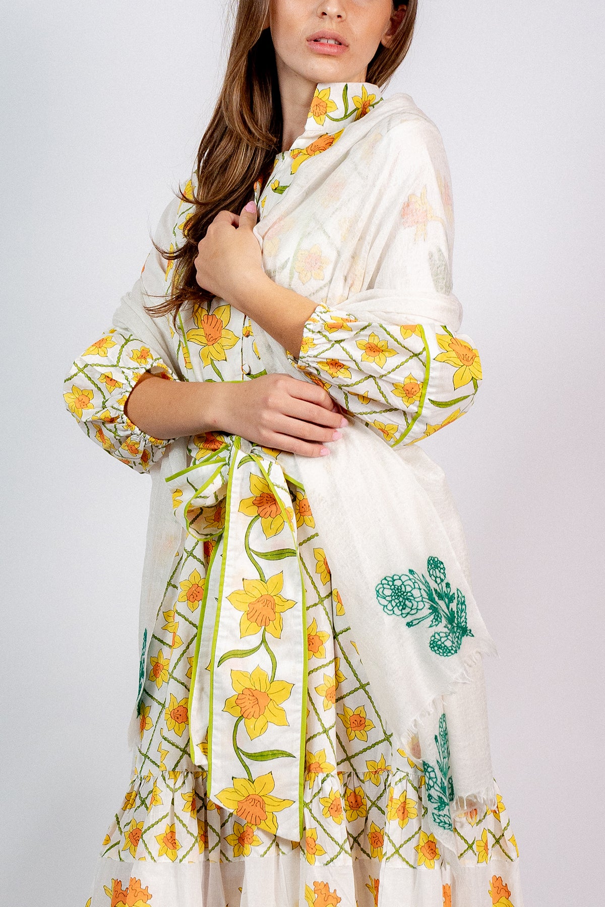 Cashmere Shawl | SUE SARTOR Marigold © Embroidery