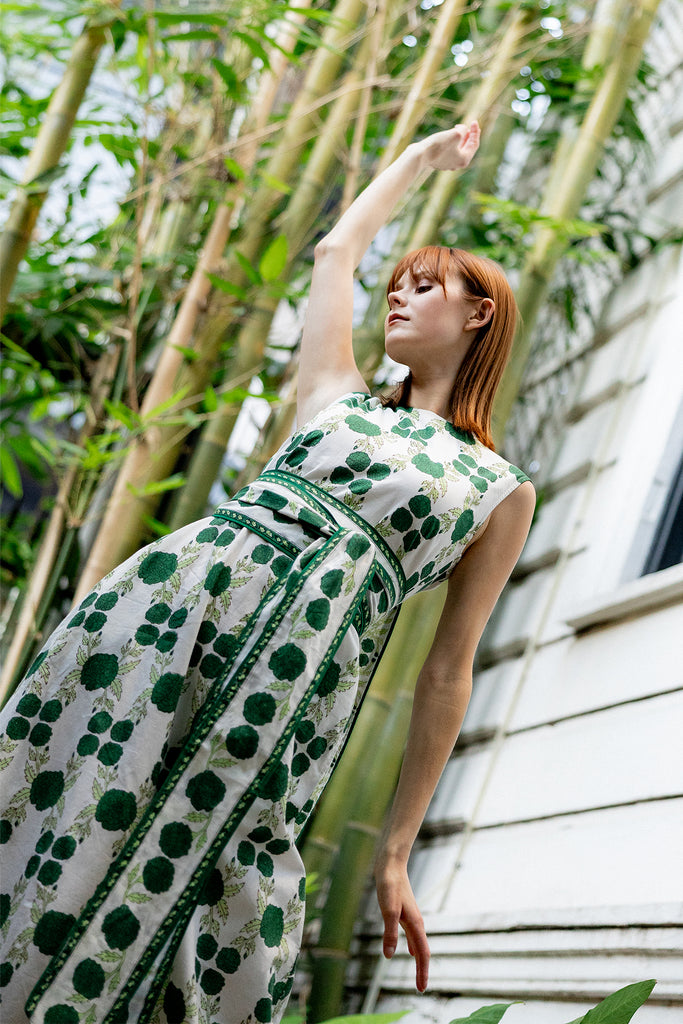 Tibi Dress | Emerald Green SUE SARTOR Marigold